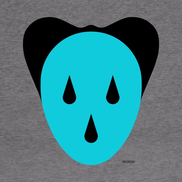 Mouse Head Blue /  Black by patrou